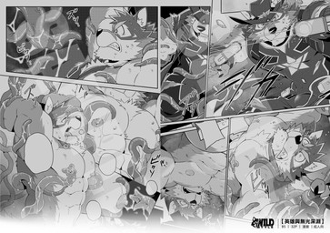 abs ahegao anthro areola barazoku belly biceps big_muscles biped black_nose blush bodily_fluids bottomless chest_tuft clenched_teeth clothed clothing crotch_tuft deltoids detailed_background embarrassed exposed fingers forced forced_exposure fully_clothed fur gun hair hat headgear headwear licking looking_down looking_pleasured male manly mature_anthro mature_male moan monotone_body monotone_fur mostly_nude muscular muscular_anthro muscular_male neck_tuft nipples obliques onomatopoeia open_mouth pecs quads ranged_weapon rape saliva scared seductive sex shooting shooting_gun slime solo sound_effects speech_bubble submissive submissive_male teeth teeth_showing text tongue topless triceps tuft weapon takemoto_arashi lifewonders live_a_hero barrel_(live_a_hero) canid canine canis domestic_dog mammal 2024 comic detailed digital_media_(artwork) hi_res monochrome multiple_scenes sequence signature sketch widescreen