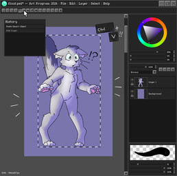 anthro color_wheel cursor keyboard_keys male program solo text raewtf floof_(shaddockpummelo) animate_inanimate domestic_cat felid feline felis mammal english_text hi_res