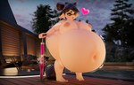 2023 3d_(artwork) air_inflation air_pump areola artist_logo artist_name belly belly_expansion big_areola big_belly big_breasts big_butt bike_pump black_eyebrows black_hair black_hose blender_(artwork) body_inflation breast_expansion breasts brown_eyes building butt butt_expansion callie_(splatoon) cephalopod chair cloud colored creaking detailed_background digital_media_(artwork) ear_piercing expansion eyebrows eyelashes female front_view furniture hair heart_symbol hi_res hose hose_in_butt hose_inflation house huge_belly huge_breasts huge_butt humanoid humanoid_pointy_ears hyper hyper_belly inflation inkling logo marine markings maskedtreasure mole_(marking) mollusk motion_lines navel night nintendo nipples not_furry nude onomatopoeia open_mouth outside piercing pink_areola pink_nipples plant pseudo_hair shaded sky solo sound_effects splatoon swelling tan_body tan_ears tan_skin tentacle_hair tentacles text tree