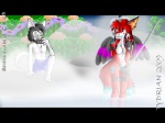 anthro bath camera duo female fog hot_spring male nude steam swimming_pool tail voyeur water tydrian canid canine domestic_cat felid feline felis fox mammal serena_(disambiguation) 4:3 letterbox