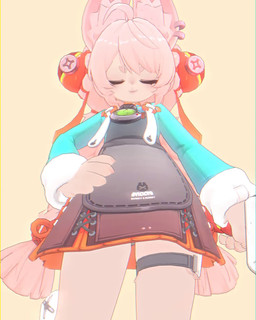ahoge anthro braided_hair claws ear_piercing eyebrows female fur hair inner_ear_fluff long_hair looking_at_viewer looking_down looking_down_at_viewer piercing pigtails pink_body pink_fur pink_hair red_eyes smile smug solo thick_eyebrows thick_thighs thigh_strap tuft twin_braids young young_anthro young_female rougenine mihoyo zenless_zone_zero zhao_(zenless_zone_zero) animal_humanoid humanoid lagomorph lagomorph_humanoid leporid leporid_humanoid mammal mammal_humanoid rabbit rabbit_humanoid 4:5 animated hi_res no_sound short_playtime video adult_(lore)