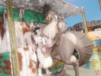 animal_genitalia animal_penis big_breasts big_penis breastfeeding breasts canine_genitalia canine_penis desert female genitals huge_breasts huge_penis hyper hyper_genitalia hyper_penis jerking_off_another knot knotted_penis male male/female masturbation penis shack size_difference latiospegasus vulgarvictor_(modeler) fallout microsoft mikey_the_hyena mommyclaw_(vulgarvictor) deathclaw hyena mammal scalie spotted_hyena 3d_(artwork) 4:3 absurd_res digital_media_(artwork) hi_res