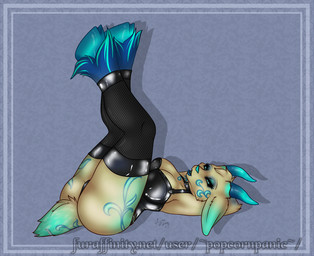 air bustier butt caprine corset female fishnet glowing goat hooves horn lingerie lying mammal on_back over panties pinup popcornpanic pvc rubber shiny stockings underwear view vinyl
Rating: Questionable
Score: 3
User: popcornpanic
Date: March 19, 2014