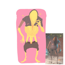 anthro aroused balls breath clothed clothing embarrassed erection feathers genitals glans humanoid_genitalia humanoid_penis imminent_sex long_penis male male/male naughty_face orange_glans partially_clothed penis solo standing yellow_balls yellow_body yellow_penis anonymous_artist hello_neighbor the_guest_(hello_neighbor) avian bird corvid corvus_(genus) crow entity oscine passerine 1:1 2025 hi_res sketch