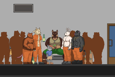 2_horns abs adult_on_young age_difference anal anal_penetration anthro arm_hair balls banknote bed big_balls big_penis black_body black_clothing black_ears black_eyes black_footwear black_fur black_hair black_nipples black_nose black_shoes blue_clothing blue_shirt blue_t-shirt blue_topwear bodily_fluids body_hair bottle bottomless bottomwear box brown_body brown_clothing brown_ears brown_footwear brown_fur brown_shoes brown_tail bulge butt butt_hair close-up clothed clothing container cum cum_in_mouth cum_inside cum_on_ground cumshot dog_tags door ejaculation eyes_closed fellatio footwear forced forced_anal forced_oral forced_rimming from_behind_position fur furniture gang_rape gangbang genital_fluids genitals green_bottomwear green_clothing green_shorts grey_body grey_clothing grey_ears grey_footwear grey_fur grey_shoes grey_tail grin group group_sex hair half-closed_eyes hand_on_head hand_on_leg hand_on_own_penis hand_on_penis head_grab holding_money holding_object horn inside irrumatio kneeling leg_hair long_ears looking_at_another lying lying_on_ground male male/male male_penetrated male_penetrating male_penetrating_male male_rimmed male_rimming male_rimming_male masturbation money moobs multicolored_body multicolored_fur muscular muscular_anthro muscular_male narrowed_eyes nipples obese obese_anthro obese_male on_back on_bed on_ground open_clothing open_shirt open_topwear oral oral_penetration orange_bottomwear orange_clothing orange_hair orange_pants orange_shirt orange_topwear orgasm overweight overweight_anthro overweight_male pants partially_clothed pecs penetration penile penile_masturbation penile_penetration penis penis_in_ass penis_in_mouth pink_nose pink_tail prison prison_uniform prisoner purple_body purple_ears purple_fur purple_hair purple_tail rape rat_tail rimming rimming_male sex shirt shoes shorts sitting sitting_on_bed size_difference small_balls small_penis smile standing standing_fellatio sweat t-shirt tail tan_body tan_clothing tan_ears tan_fur tan_horn tan_shirt tan_tank_top tan_topwear tank_top teeth text throat_swabbing topless topwear two_tone_body two_tone_fur two_tone_tail white_body white_ears white_fur white_nose yellow_bottomwear yellow_clothing yellow_shorts young young_anthro young_male young_penetrated young_rimming young_rimming_adult younger_male younger_penetrated rem99 better_be_kid brian_(better_be_kid) nath_macben_(better_be_kid) bat bovid canid canine canis caprine domestic_cat domestic_dog felid feline felis german_shepherd goat herding_dog lagomorph leporid mammal murid murine pastoral_dog rabbit rat rodent suid suine sus_(pig) wild_boar wolf 2025 2d_animation 3:2 animated digital_media_(artwork) english_text hi_res long_playtime no_sound pixel_(artwork) pixel_animation url webm