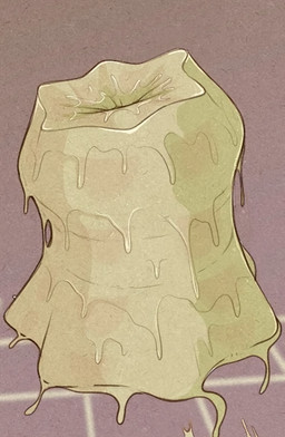 ambiguous_gender bodily_fluids drooling enemy faceless_character feral flesh grey_background saliva simple_background slime solo spazman nintendo the_legend_of_zelda like_like monster digital_drawing_(artwork) digital_media_(artwork)
