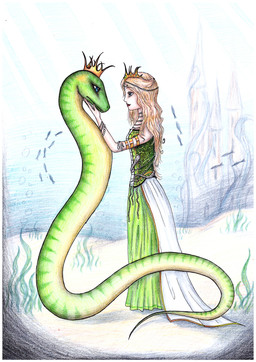 couple crown drakeshya duo eglė eye_contact female feral human king lithuanian_mythology mythology reptile royalty scalie snake underwater water zaltys Žilvinas
Rating: Safe
Score: 2
User: Munkelzahn
Date: April 02, 2014