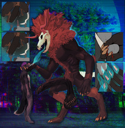 anthro arm_tuft ball_markings balls big_balls big_penis blood bodily_fluids bone bone_tail brown_body brown_fur castration claws cock_and_ball_torture digitigrade duo elbow_tuft foreskin fur genital_markings genital_mutilation genital_torture genitals gore half-erect horn huge_balls huge_penis humanoid_genitalia humanoid_penis hyper hyper_balls hyper_genitalia hyper_penis loose_foreskin male male/male markings murmurs muscular muscular_anthro muscular_male mutilation neck_tuft penis runes saggy_balls scar side_panel skull skull_head soul_vore tuft wound_on_genitals wounded gariyuu_(artist) s0ph0s demon humanoid hi_res