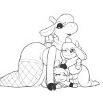 abdominal_bulge anthro balls clothing erection female fraternal_twins fucked_silly genitals group horn humanoid_genitalia humanoid_penis legwear male male/female ossicone penis sex simple_background size_difference stockings aintsmart animal_crossing nintendo digby_(animal_crossing) gracie_(animal_crossing) isabelle_(animal_crossing) canid canine canis domestic_dog giraffe giraffid mammal shih_tzu toy_dog monochrome brother_(lore) brother_and_sister_(lore) indirect_incest_(lore) sibling_(lore) sister_(lore) twins_(lore)