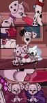 101_dalmatian_street 101_dalmatians 2019 absurd_res anatomically_correct animal_genitalia animal_penis animal_pussy ball_lick balls being_watched big_balls big_penis black_body black_fur blush bodily_fluids canid canine canine_genitalia canine_penis canine_pussy canis collar comic cum dallas_(101_dalmatians) dalmatian deja_vu_(101_dalmatians) destiny_(101_dalmatians) disney domestic_dog dylan_(101_dalmatians) excessive_cum excessive_genital_fluids fellatio female feral feral_on_feral fingering fingering_self fur genital_fluids genitals group hi_res huge_balls huge_penis hypergal incest_(lore) licking looking_at_another male male/female mammal masturbation multicolored_body multicolored_fur oral penile penis penis_lick pussy sex small_but_hung spots sweat tail tail_motion tailwag tight_fit tongue tongue_out triple_d_(101_dalmatians) two_tone_body two_tone_fur vaginal vaginal_masturbation white_body white_fur