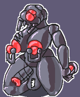 animal_genitalia anthro belly big_breasts big_butt big_nipples breasts butt equine_genitalia genitals gynomorph intersex machine mature_gynomorph mature_intersex mecha nipple_piercing nipples piercing slightly_chubby solo not_for_bread terraria the_destroyer_(terraria) humanoid robot robot_anthro robot_humanoid worm hi_res