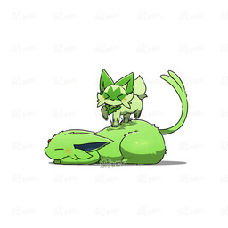 >w< ambiguous_gender back_massage blush duo eyes_closed feral forehead_gem fur gem green_body green_ears green_fur green_tail lying massage on_front red_gem simple_background smile tail tail_motion tailwag white_background tontaro nintendo pokemon eeveelution espeon felid feline generation_2_pokemon generation_9_pokemon mammal pokemon_(species) shiny_pokemon sprigatito 1:1 2d_animation animated frame_by_frame signature watermark