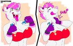 16:10 2022 abs absurd_res anthro anthro_anon anthro_pred anthro_prey bandeau big_breasts biped bra bracelet breasts cleavage clothed clothing dominant dominant_female extreme_size_difference fangs felid feline female female_anthro female_pred fur group hi_res holding_character jewelry licking licking_lips male male_prey mammal micro micro_prey midriff multiple_prey neck_bulge oral_vore saber-toothed_tiger sabertooth_(anatomy) size_difference smaller_anthro smaller_male smile spiked_bracelet spikes swallowing teeth thaismotosuwa tongue tongue_out topwear underwear vore white_body white_fur widescreen