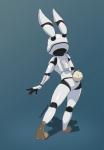 anthro armor barefoot biped feet female full_armor furgonomics pawpads rear_view scut_tail short_tail solo tail acornart star_wars stormtrooper lagomorph leporid mammal rabbit hi_res