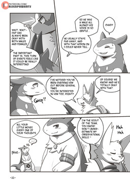 apron apron_only armwear blush chest_tuft clothing dialogue ellipsis grey_background jewelry male male/male necklace simple_background slightly_chubby slightly_chubby_male speech_bubble text tuft risenpaw nintendo pokemon generation_2_pokemon generation_3_pokemon generation_8_pokemon hisuian_form hisuian_typhlosion pokemon_(species) regional_form_(pokemon) typhlosion zangoose absurd_res comic english_text greyscale hi_res monochrome url