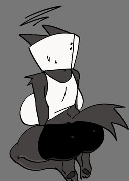 anthro arm_tuft back_boob big_breasts black_bottomwear black_clothing black_shorts bottomwear breasts clothed clothed_anthro clothed_female clothing cone_of_shame female female_anthro fur grey_background grey_body grey_ears grey_fur grey_tail huge_thighs medical_instrument rear_view scientific_instrument shirt shorts shoulder_tuft simple_background sitting_on_knees solo tail thick_thighs topwear tuft white_clothing white_shirt white_topwear xarop77 sheep_(xarop77) canid canine canis mammal wolf 2024 digital_drawing_(artwork) digital_media_(artwork) monochrome portrait