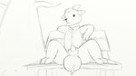 animal_genitalia anthro ball_tuft balls bench big_balls butt genitals looking_at_viewer male penis penis_tip presenting presenting_balls sheath sitting solo tuft vigmarr animal_crossing nintendo kidd_(animal_crossing) bovid caprine goat mammal 16:9 4k absurd_res hi_res widescreen