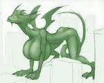 anthro big_breasts breasts crossgender female huge_breasts non-mammal_breasts skinny solo tail riddleaugust mythology fin-fang-foom dragon mythological_creature mythological_scalie scalie 5:4 sketch