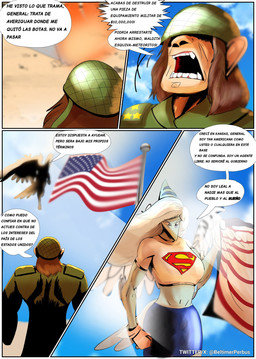 abstract_background amber_eyes american_flag armor blue_bottomwear blue_clothing blue_skirt blue_sky bone_frill bottomwear brown_hair clothing cosplay crop_top crossover_cosplay day dialogue duo elbow_feathers feathered_wings feathers female flying frill_(anatomy) gloves grey_body grey_feathers grey_hair grey_scales hair handwear headgear helmet male midriff military military_helmet military_uniform open_mouth outside scales shirt skirt sky snout soldier superman_logo t-shirt text topwear uniform united_states_of_america warrior white_clothing white_gloves white_handwear white_shirt white_t-shirt white_topwear wings beltimerperbus cavemanon_studios dc_comics goodbye_volcano_high i_wani_hug_that_gator ko_op_(game_developer) snoot_game superman_(series) coach_solly fang_(gvh) supergirl haplorhine mammal monkey prehistoric_species primate pterosaur reptile scalie simian_(species) 2025 comic crossover digital_drawing_(artwork) digital_media_(artwork) hi_res spanish_text translation_check translation_request
