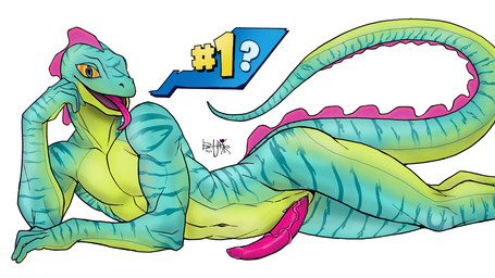 animal_genitalia animal_penis anthro athletic athletic_anthro athletic_male erection fingers genital_slit genitals green_body looking_at_viewer lying male navel nude on_side open_mouth penis pose scales simple_background smile solo tail tongue tongue_out bagration epic_games fortnite lizzik_(fortnite) lizard reptile scalie 16:9 digital_media_(artwork) hi_res widescreen