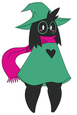 anthro biped black_body black_fur blush clothed clothed_anthro clothed_male clothing eyewear femboy fur glasses hat headgear headwear heart_symbol horn looking_at_viewer male male_anthro scarf simple_background smile solo standing thick_thighs white_background white_eyes wizard_hat young young_anthro young_male sssonic2 deltarune undertale_(series) ralsei bovid caprine darkner goat mammal 2019 digital_media_(artwork) hi_res