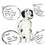 1:1 absurd_res anthro beargarbage bluey_(series) canid canine canis comic dalmatian dialogue domestic_dog frank_(bluey) handwritten_text hi_res male mammal numbered_sequence solo speech_bubble text