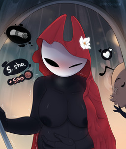 after_rape after_sex anthro areola blush bodily_fluids breasts cloak clothing cum cum_inflation cum_inside duo female genital_fluids holding_belly impregnation inflation male male/female nipples phosenpai hollow_knight:_silksong hollow_knight_(franchise) team_cherry hornet_(hollow_knight) kratt_(hollow_knight:_silksong) arthropod flea insect comic hi_res