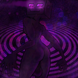 anthro areola balls black_areola black_body black_nipples bodily_fluids genitals hypnosis looking_at_viewer male mind_control musk nipples nude purple_eyes purple_sclera solo spiral sweat the_end_(minecraft) bismuth_(artist) microsoft minecraft mojang xbox_game_studios enderman 1:1 digital_media_(artwork) hi_res