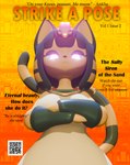 anthro clothed clothing female fictional_magazine_cover magazine qr_code solo sonlink animal_crossing ankha_zone nintendo ankha_(animal_crossing) ankha_(hazeker) domestic_cat felid feline felis mammal 3d_(artwork) absurd_res cover digital_media_(artwork) hi_res magazine_cover