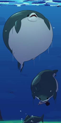 air_inflation bubble eyes_closed feral hyper hyper_inflation inflation motion_lines open_mouth underwater water areoants fish marine shark 2022 absurd_res hi_res sequence