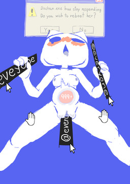 4_fingers ahegao anthro blush breasts clitoris discord_logo female fingers genitals handjob holding_object inflation looking_pleasured mouse_cursor nipples penetration penile sex simple_background spread_legs spreading text tongue tongue_out vaginal vaginal_penetration white_body dwelne discord_(app) humanoid absurd_res hi_res