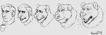 anthro beverage biped burping coffee coffee_mug container cup eyebrows fur grey_background hair human_to_anthro iris male no_sclera open_mouth pupils short_fur short_hair simple_background snout solo species_transformation teeth transformation whiskers koorivlf bear human mammal 2019 3:1 digital_drawing_(artwork) digital_media_(artwork) greyscale hi_res monochrome multiple_images sketch male_(lore)