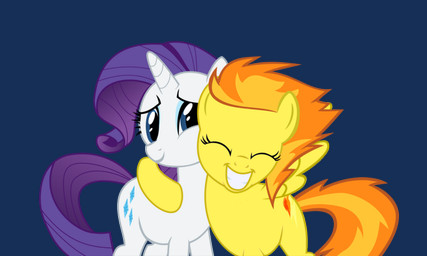 cutie_mark duo eyes_closed female feral happy horn simple_background smile teeth transparent_background unknown_artist friendship_is_magic hasbro my_little_pony mythology rarity_(mlp) spitfire_(mlp) wonderbolts_(mlp) equid equine mammal mythological_creature mythological_equine unicorn 5:3 alpha_channel source_request