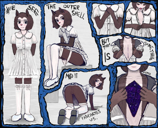 all_fours anthro anus black_eyes brown_body brown_fur brown_hair brows clothed clothing dress female footwear fur genitals hair legwear lifted_dress looking_at_viewer pink_nose_horn shoes simple_background smile solo soul stockings text underwear vulva what white_background white_clothing white_dress white_footwear white_legwear white_shoes white_stockings young young_female sipoocha cartoon_network summer_camp_island hedgehog_(sci) eulipotyphlan hedgehog humanoid mammal absurd_res hi_res