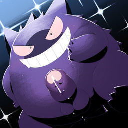 3_fingers balls biped bodily_fluids erection fingers genital_fluids genitals humanoid_genitalia humanoid_penis kemono looking_at_viewer male nude penis precum purple_body purple_penis solo penta002 nintendo pokemon generation_1_pokemon gengar ghost pokemon_(species) spirit 1:1 2022 absurd_res hi_res