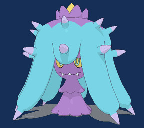 ambiguous_gender blinking blonde_hair blue_body blue_hair blue_tentacles fangs feral front_view frown green_eyes hair half-closed_eyes multicolored_body multicolored_hair narrowed_eyes pink_body pink_hair pink_tentacles pseudo_hair purple_body purple_hair shadow solo spikes spiky_hair teeth tentacle_hair tentacles uniped yellow_body yellow_sclera wunkolo nintendo pokemon aquatic echinoderm generation_7_pokemon mareanie pokemon_(species) 2017 3d_(artwork) 3d_animation aliasing animated animated_gif digital_media_(artwork) full-length_portrait high_framerate loop portrait short_playtime