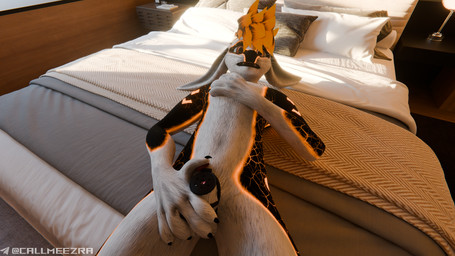 anthro bed_sheet bedding bedroom chastity_cage chastity_device fur hair male multicolored_body multicolored_fur orange_body orange_eyes orange_fur orange_hair callmeezra ezra_(fara_rex) canid mammal rexouium 16:9 3d_(artwork) 4k absurd_res blender_(artwork) blender_cycles_(artwork) digital_media_(artwork) hi_res widescreen