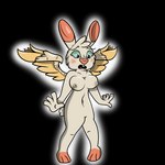 anthro breasts embarrassed feet female green_eyes looking_down nipples nude paws rabbit_ears shocked simple_background solo transparent_background wings str8aura-no-not-that-one angel_hare the_east_patch angel_gabby angel angel_hare_(the_east_patch) hare lagomorph leporid mammal rabbit 1:1 alpha_channel hi_res