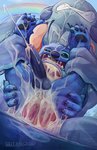 3_fingers 4_fingers 4_toes abdominal_bulge anal anal_orgasm anal_penetration antennae_(anatomy) anthro balls blue_balls blue_body blue_fur blue_nose blue_penis bodily_fluids claws clenched_teeth cum cum_in_ass cum_in_mouth cum_inside cum_while_penetrated dipstick_antennae duo ejaculation erection feet fingers foreskin fur genital_fluids genitals hands-free internal male male/male male_penetrated male_penetrating male_penetrating_male multicolored_antennae notched_ear orgasm pawpads penetration penile penile_penetration penis penis_in_ass rainbow rough_sex sex size_difference teeth toe_claws toes hourlessmage disney lilo_and_stitch gantu stitch_(lilo_and_stitch) alien experiment_(lilo_and_stitch) 2021 absurd_res hi_res