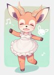 alternative_fashion ambiguous_gender anthro apron blush clothing daww fur horn j-fashion kemono lolita_(fashion) shiro_lolita smile solo kishibe animal_crossing nintendo beau_(animal_crossing) antelope bovid mammal male_(lore)