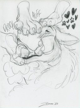 4_toes 5_toes ahegao ambiguous/ambiguous ambiguous_gender anthro aroused barefoot bedroom_eyes biped blush blush_lines bodily_fluids body_worship breath breathing breathing_noises claws curling_toes digitigrade disembodied_head dominant dominant_ambiguous dripping drooling ears_back ears_down eye_roll eyebrows faceless_ambiguous faceless_character fangs feet female feral finger_claws fluffy flustered foot_fetish foot_focus foot_in_mouth foot_lick foot_on_face foot_on_head foot_play foot_sniffing footprint fur group half-closed_eyes happy heart_after_text heart_reaction heart_symbol hearts_around_head hindpaw humanoid_feet inner_ear_fluff licking licking_lips licking_own_lips lips looking_pleasured looking_up markings moan mostly_offscreen_character motion_lines musk narrowed_eyes neck_tuft onomatopoeia open_mouth open_smile panting pawpads pawprint paws petting pivoted_ears plantigrade purring saliva saliva_drip saliva_on_tongue saliva_string seductive sharp_teeth simple_background smile sniffing snout soles solo_focus sound_effects spread_toes steam stepped_on submissive teasing teeth teeth_showing text text_with_heart toe_claws toes tongue tongue_out tuft whiskers white_background zaverose mythology canid canine canis domestic_dog dragon fox furred_dragon furred_scalie herding_dog hybrid mammal mythological_creature mythological_scalie pastoral_dog scalie wolf 2025 absurd_res black_and_white dated english_text graphite_(artwork) greyscale guide_lines headshot_portrait hi_res monochrome portrait signature sketch traditional_media_(artwork)
