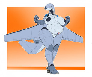 aircraft airplane anthro areola back_wings belly big_areola big_belly big_breasts big_nipples breasts cockpit dark_areola dark_nipples female fin genitals gradient_background grey_body huge_breasts jet jet_engine looking_at_viewer machine metallic_body navel nipples non-mammal_nipples not_furry nude nude_anthro nude_female overweight overweight_anthro overweight_female simple_background solo tail tail_fin thick_thighs vehicle vulva wheel wheel_feet wide_hips wings ndragon3 aeromorph living_aircraft living_machine living_vehicle digital_media_(artwork) hi_res