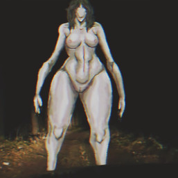 analog_horror athletic big_breasts black_hair blurred_background blurred_character breasts car curvy_figure detailed_background dirt eyeless female first_person_view forest forest_background genitals grass hair horror_(theme) hourglass_figure nature nature_background nipples not_furry pink_nipples plant realistic road sharp_teeth smile solo tall teeth thick_thighs tree vehicle vulva white_body white_skin wide_hips derikdrawsmonsters samantha_(derikdrawsmonsters) humanoid monster monstrous_humanoid clip_studio_paint_(artwork) digital_drawing_(artwork) digital_media_(artwork) digital_painting_(artwork) painting_(artwork)