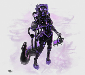anthro big_breasts biped black_and_purple black_clothing black_corset black_horn black_latex black_suit boots breasts clothed clothed_anthro clothed_female clothing corset digitigrade empty_eyes facial_markings female female_anthro footwear forehead_markings fully_clothed fully_clothed_anthro fully_clothed_female gas gas_canister gas_mask gas_tank glistening glistening_latex glowing glowing_eyes head_horn head_markings holding_gas_canister hoof_boots horn latex latex_clothing latex_corset latex_lingerie latex_skinsuit latex_topwear lingerie looking_at_viewer markings mask offering_gas_mask offering_to_viewer purple_eyes purple_mist shoes simple_background skinsuit slim_anthro slim_female solo standing suit tail thigh_belt tight_clothing topwear wearing_mask white_background poiuytrew mythology kyr_(nyghtwulf) dragon mythological_creature mythological_scalie scalie 2025 dated digital_media_(artwork) digital_painting_(artwork) full-length_portrait hi_res painting_(artwork) portrait signature herm_(lore)