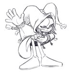 5_fingers :3 ambiguous_gender anthro bowing clothed clothing fingers fool's_hat footwear frilly frilly_clothing gloves hair handwear hat headgear headwear jester mask shoes socks solo standing tail mellodillo idw_publishing sega sonic_the_hedgehog_(comics) sonic_the_hedgehog_(idw) sonic_the_hedgehog_(series) domestic_cat felid feline felis mammal 2025 black_and_white monochrome sketch