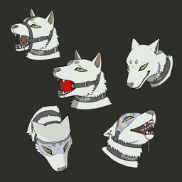 ball_gag bodily_fluids collar drooling feral gag gagged hypnosis hypnotic_visor male mind_control open_mouth ring_gag saliva solo loonertick kekkaishi madarao_(kekkaishi) ayakashi canid canine canis ghost mammal spirit wolf 1:1 headshot_portrait hi_res portrait