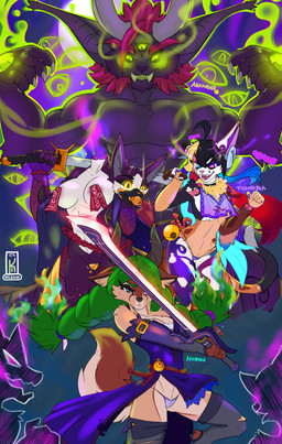 alternate_eye_color anthro bolt_on_head clothing detachable detachable_limbs electricity female glowing glowing_eyes group holidays hypnosis katana male melee_weapon mind_control nipple_slip panties panty_shot severed_body_part severed_head sword underwear weapon kyu-maru european_mythology irish_mythology mythology alexander_siegfried_wrong frankyra_(kyu-maru) hala_(fox_xd) hannah_efrayim_(evangellos) demon domestic_cat dullahan felid feline felis hybrid mammal absurd_res hi_res