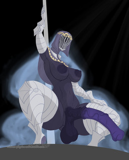 animal_genitalia animal_genitalia_on_humanoid animal_penis armor balls big_penis blue_body blue_skin breasts clothing crouching equine_genitalia equine_penis erection genitals gloves gynomorph handwear headdress headdress_only headgear headgear_only helmet huge_penis hyper hyper_genitalia hyper_penis intersex nipples nude penis pole simple_background skinny solo stripper_pole vein veiny_penis wittless-pilgrim dark_souls fromsoftware dancer_of_the_boreal_valley humanoid 2019 colored digital_drawing_(artwork) digital_media_(artwork) hi_res shaded