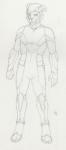 armor futuristic looking_at_viewer male pilot pilot_suit solo dreadwolfclaw1990 pacific_rim benjamin_heche absurd_res concept_art graphite_(artwork) hi_res sketch traditional_media_(artwork)