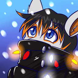 blue_eyes happy holidays lights male outside snow snowing solo katsuke christmas gathen kangaroo macropod mammal marsupial 1:1 animated bust_portrait digital_media_(artwork) icon low_res portrait
